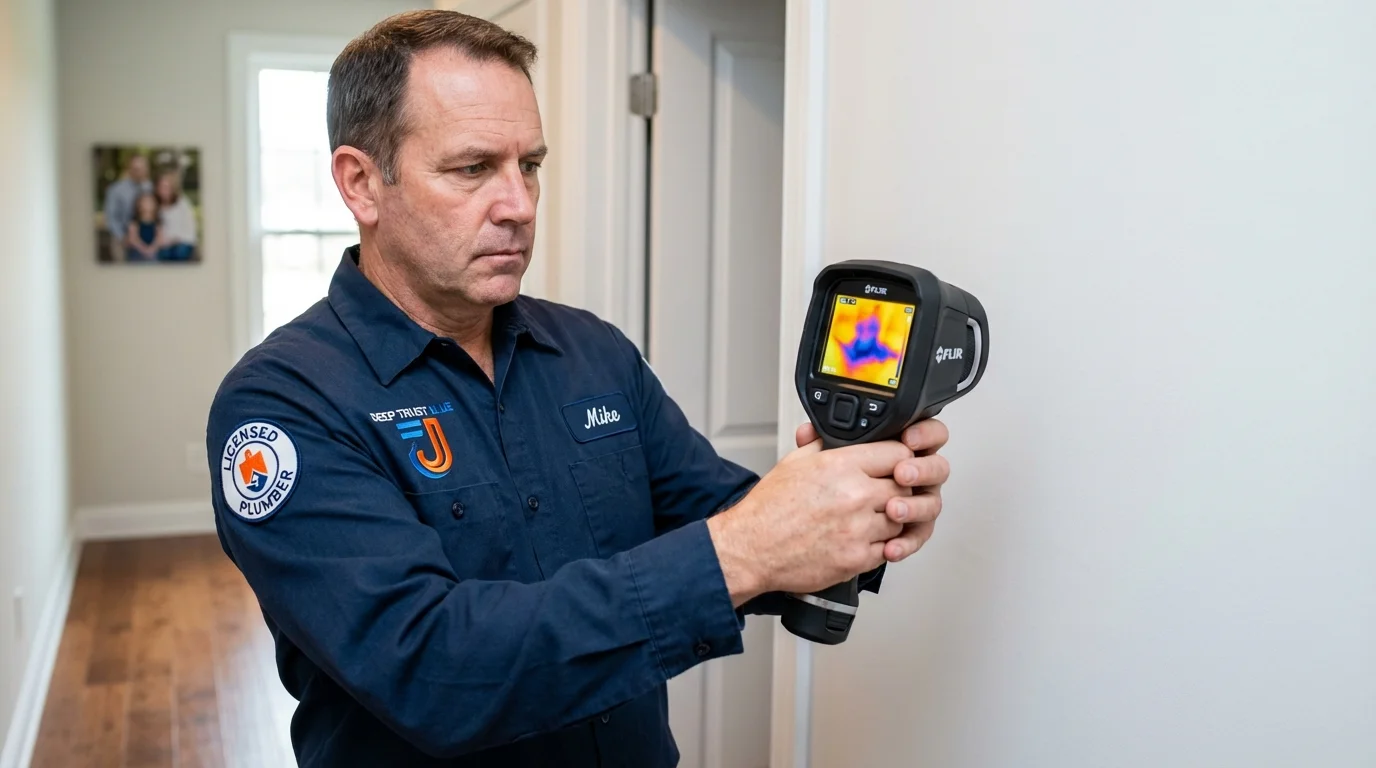 Thermal imaging leak detection by Johns Plumbing LLC in New Richland